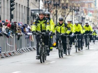 Boston police bicycle patrol