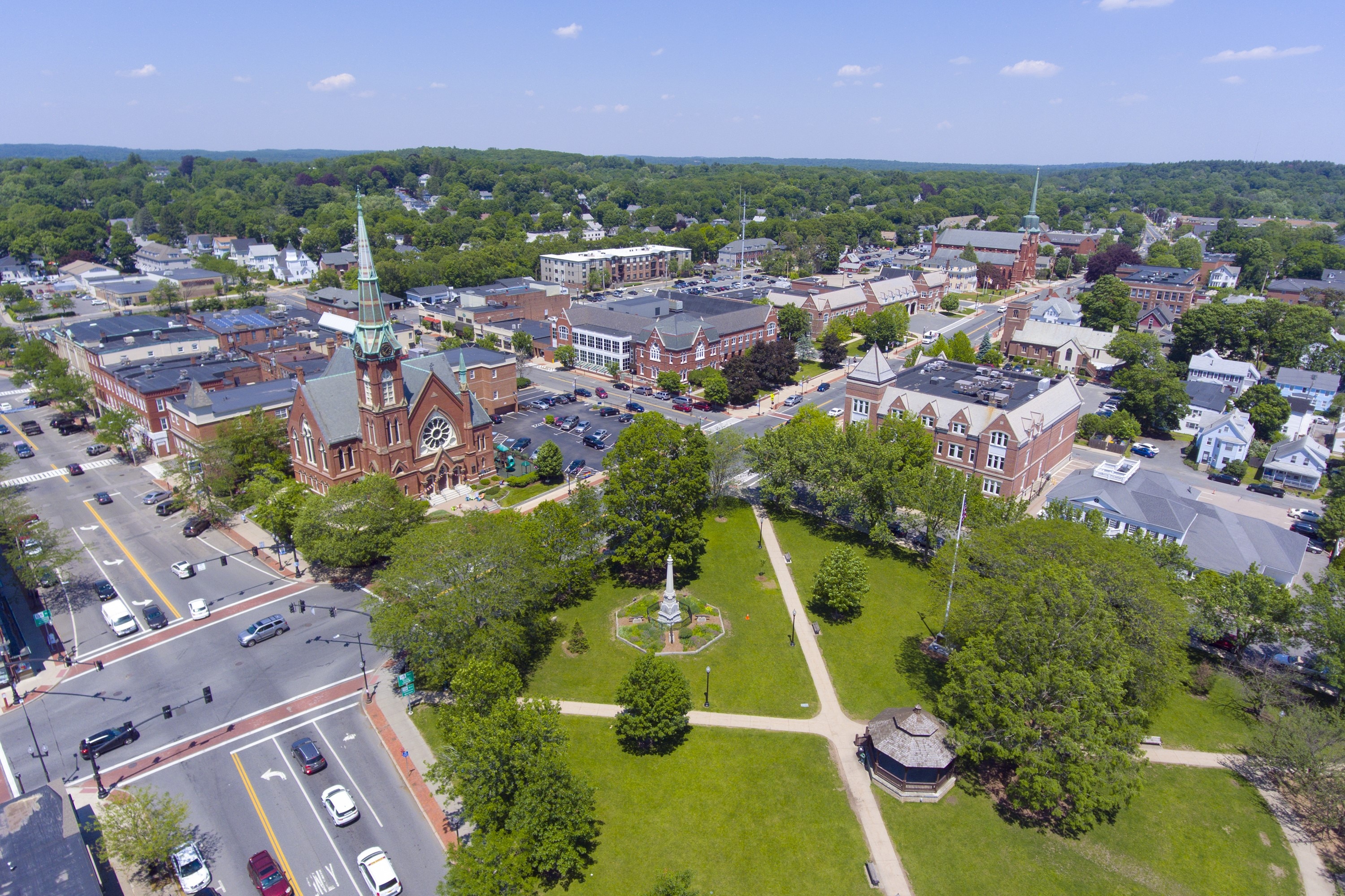 Aerial view of Natick by Shutterstock
