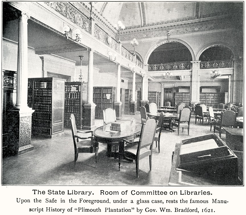 Bradford Manuscript in the State Library 1899 Image