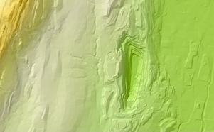 Sample Close-up View of 2005 Elevation Model Data