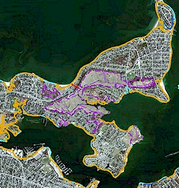 Sample of Tidelands Jurisdiction Datalayers from The MassDEP Waterways Program