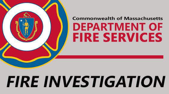 Department of Fire Services logo with the words "fire investigation"