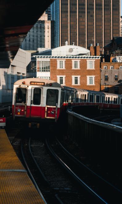 Boston red line train
