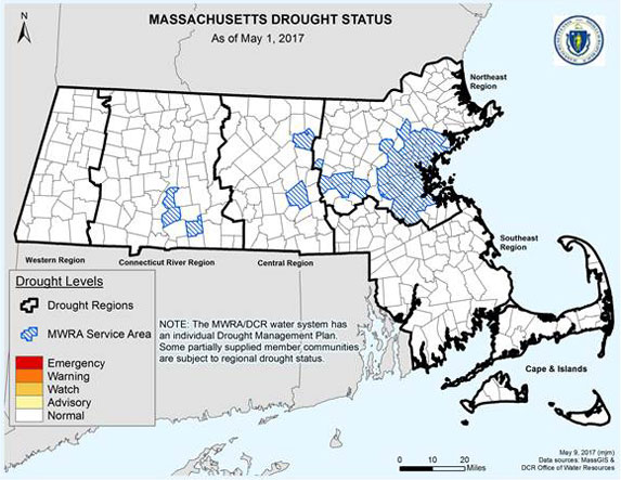 Drought Status Map Statewide
