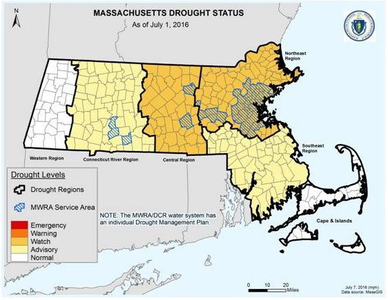 Drought Status Map Statewide