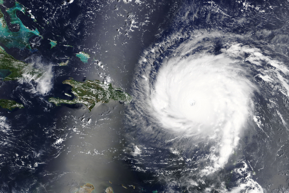 Hurricane Irma on satellite.
