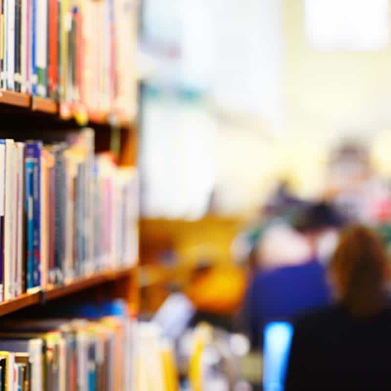 Image of library shelves