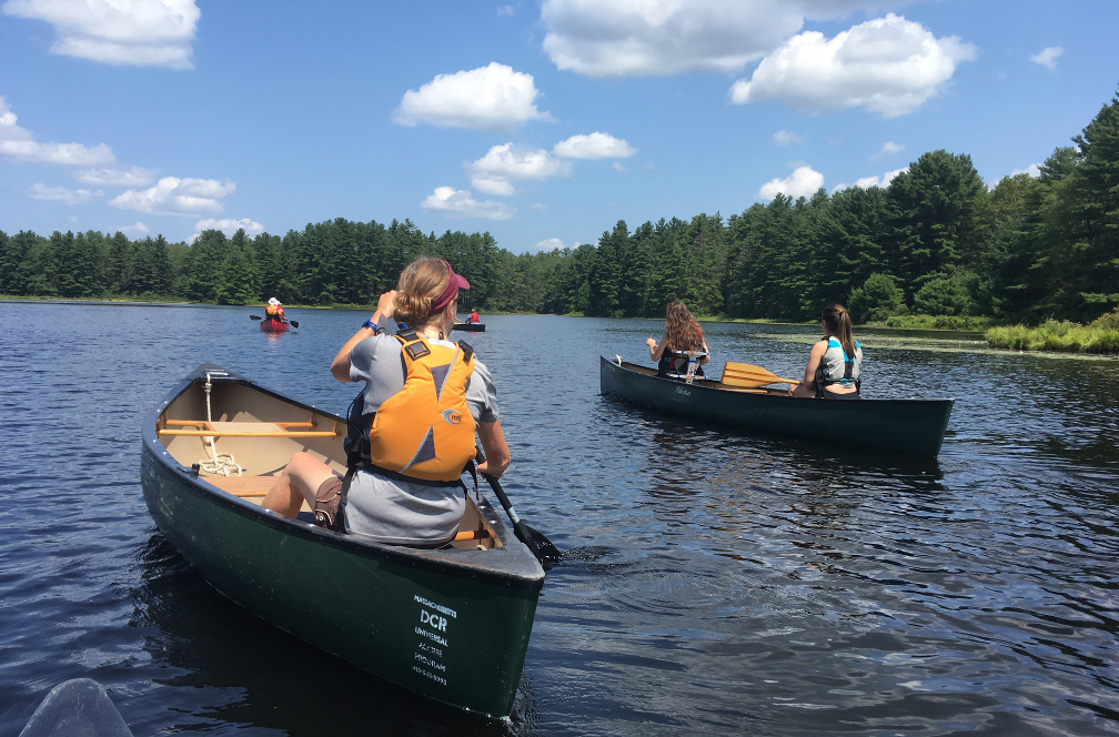 Adaptive canoeing on Pottapaug Pond Mass.gov