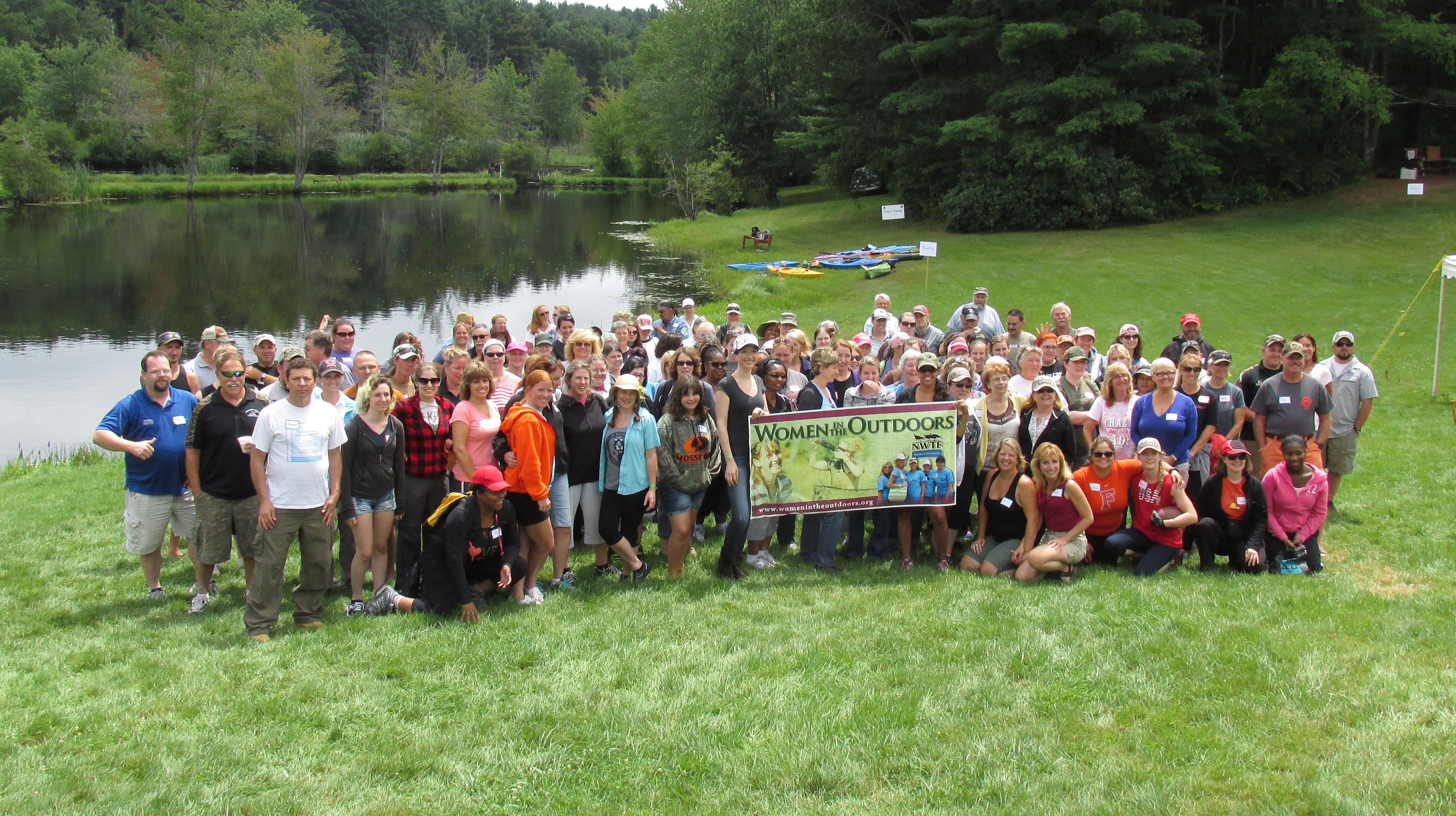 women in the outdoors group shot