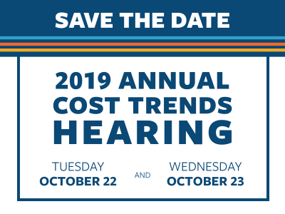 2019 Cost Trends Hearing