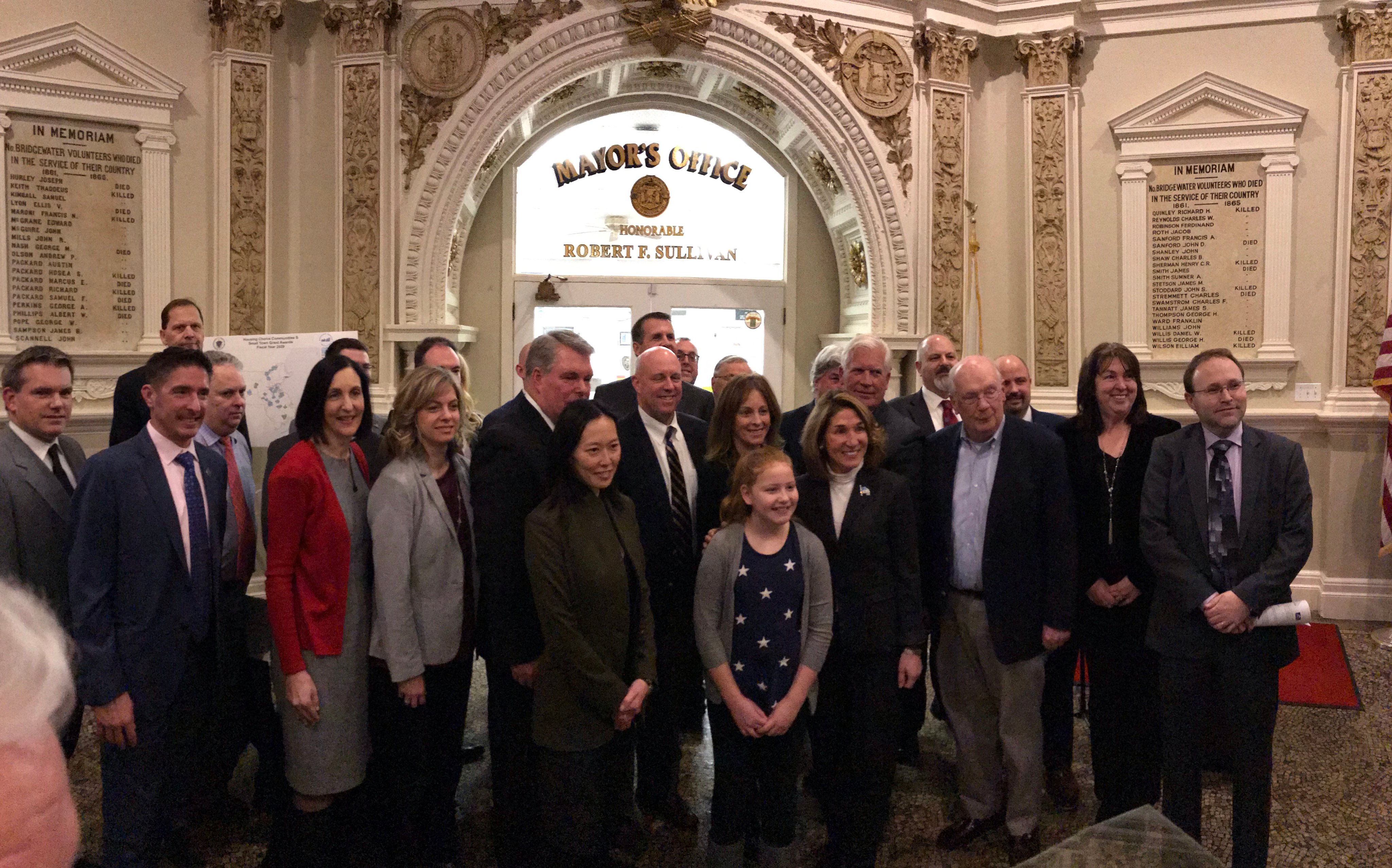 Grant awardees celebrate the FY 2020 grant announcement with Lieutenant Governor Karyn Polito