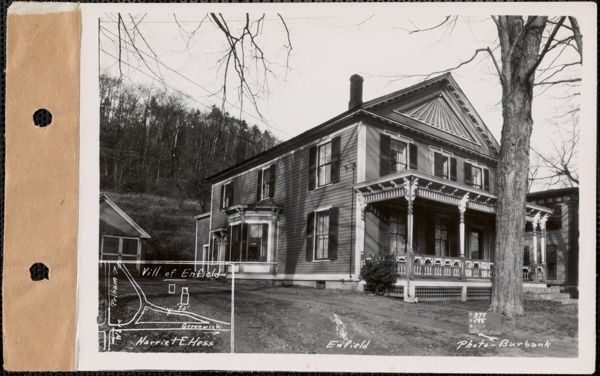 House in Enfield before construction of Quabbin Reservoir