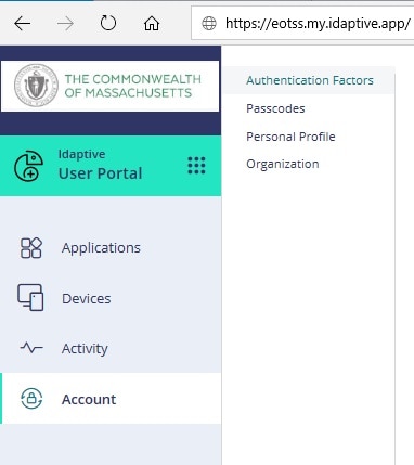 access your account info screenshot