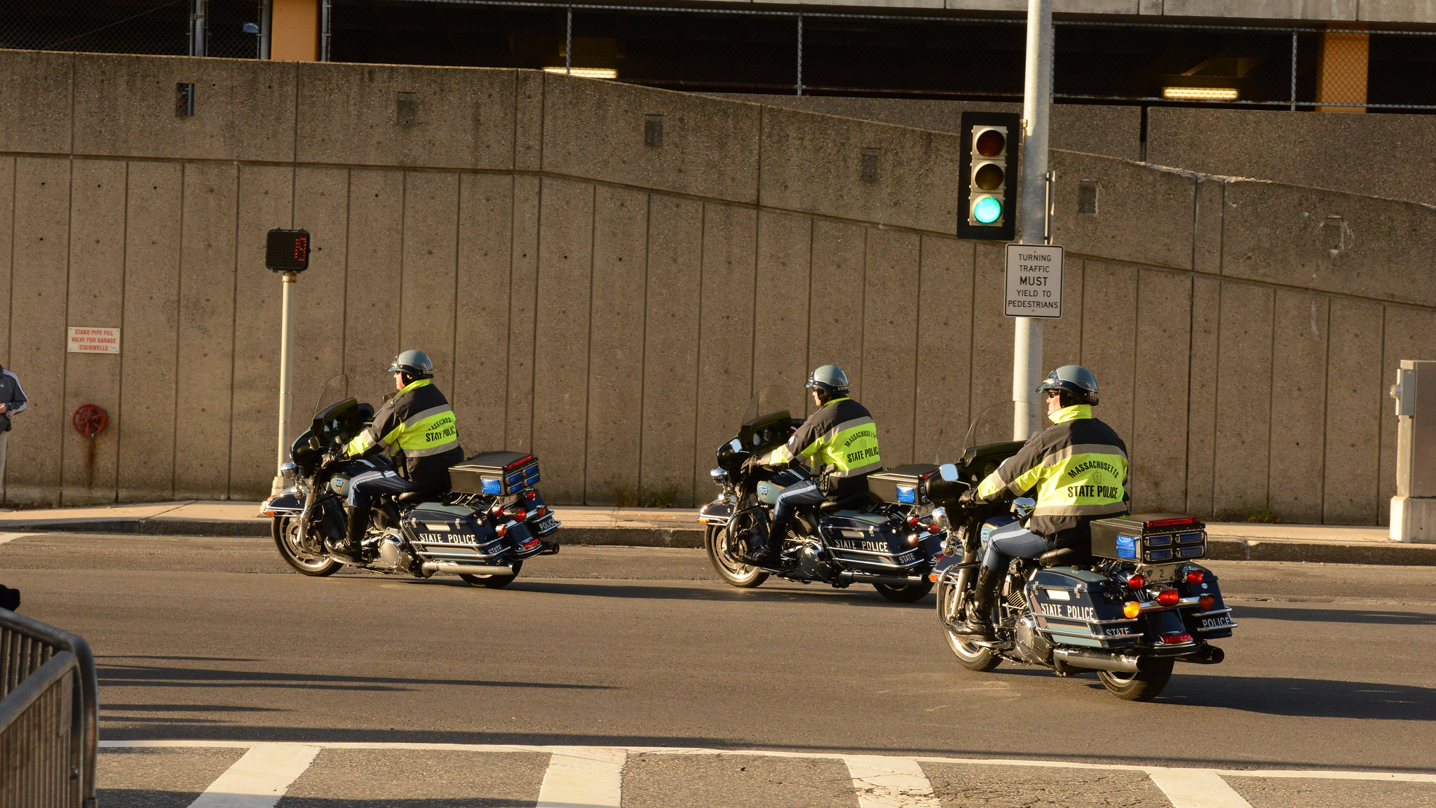 Motorcycles on the street