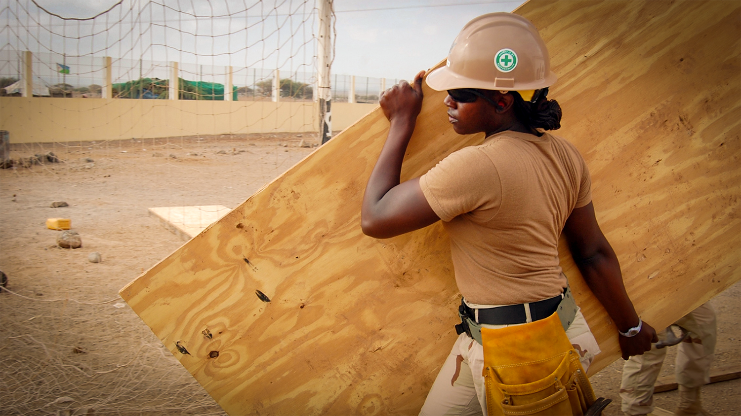 Woman construction worker