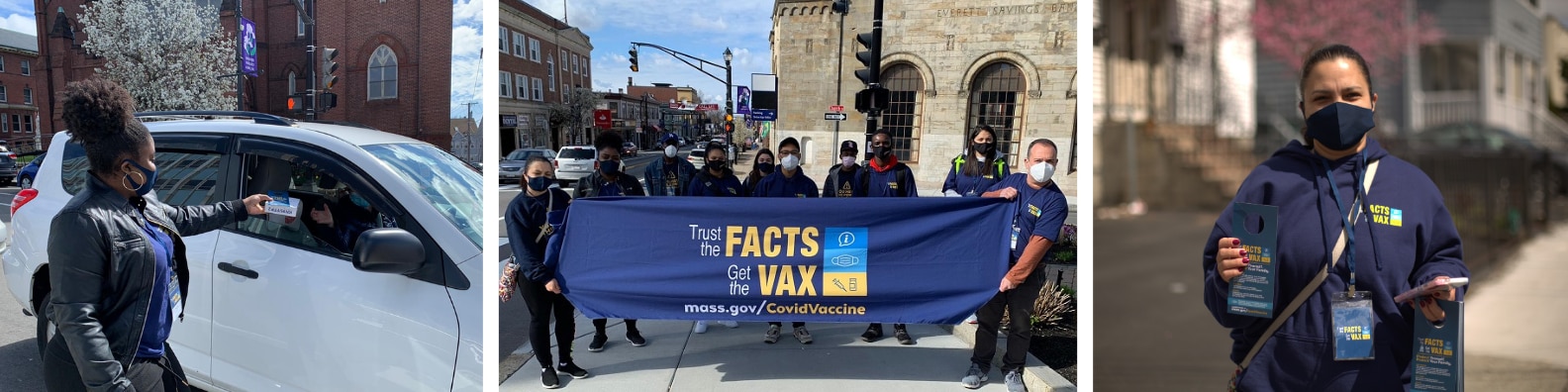 Staff canvassing for the Vaccine Equity Initiative