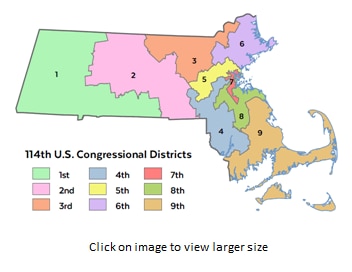 congressional districts map
