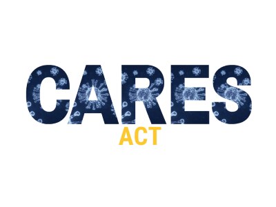 An image of the CARES act logo.