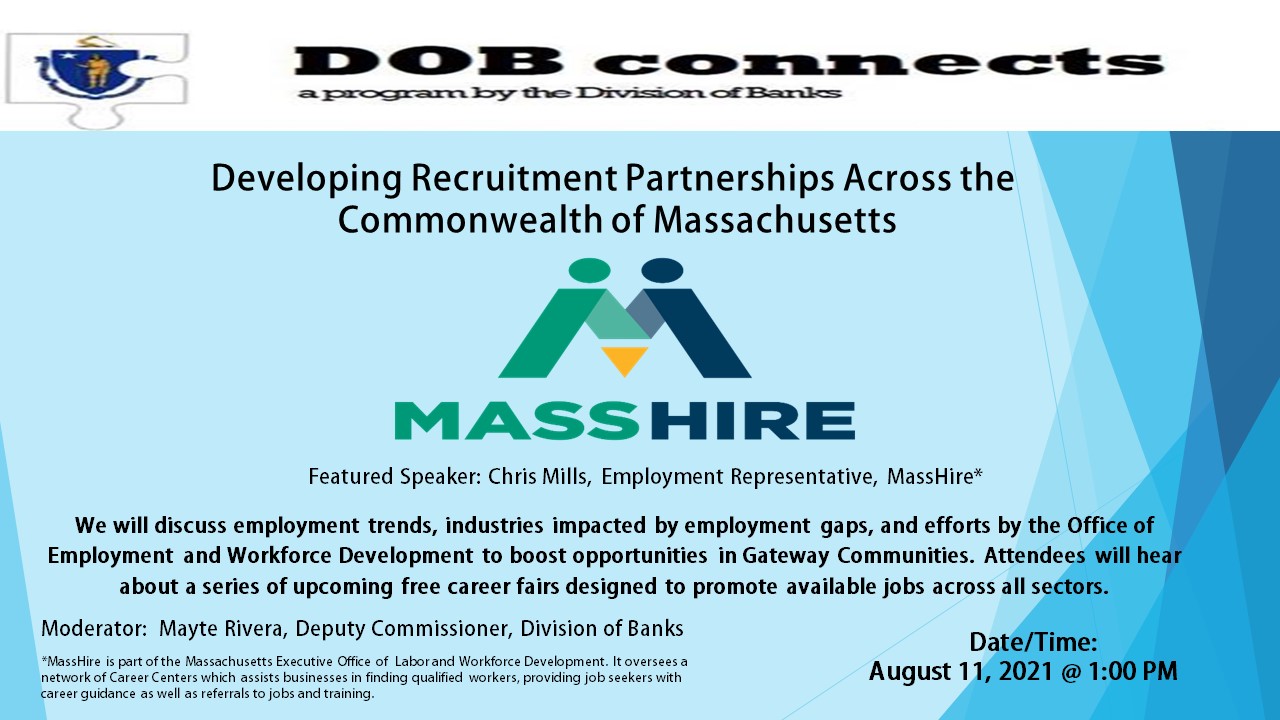 Developing Recruitment Partnerships Across the Commonwealth of Massachusetts