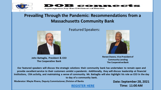 Prevailing Through the Pandemic: Recommendations from a Massachusetts Community Bank