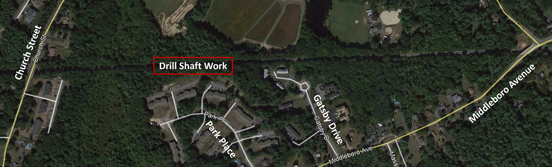 Drill work between Middleton Avenue and Church Street in Raynham/Taunton