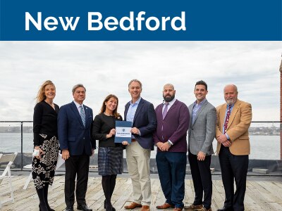 Lt. Governor Polito presents MassWorks grant in New Bedford.