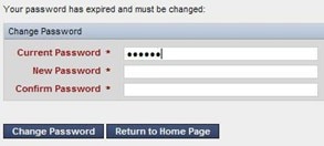 Figure 2. Change Password Window