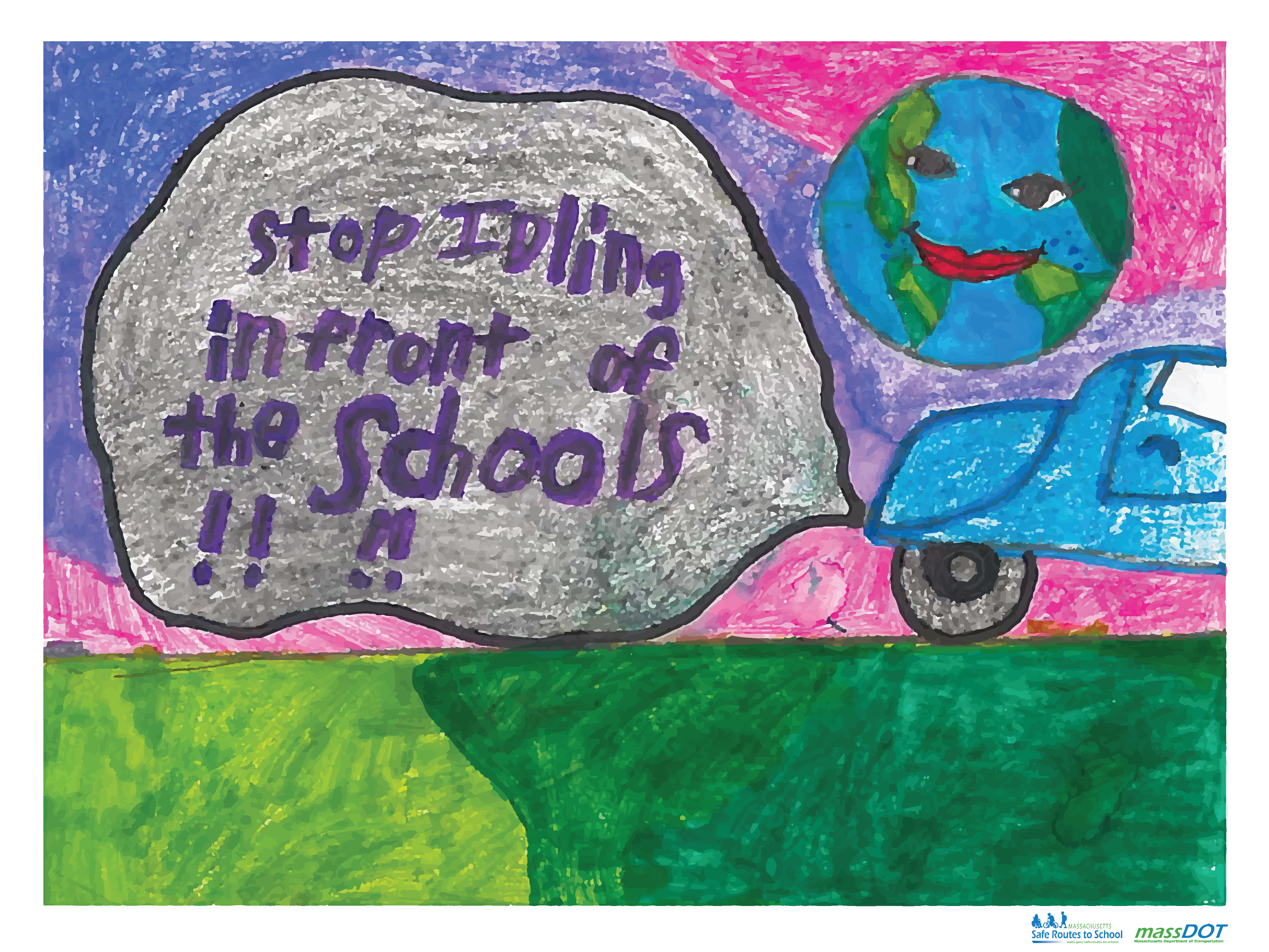 SCHOOLSIGNS4U - Road Safety Awareness Sign - Design Two