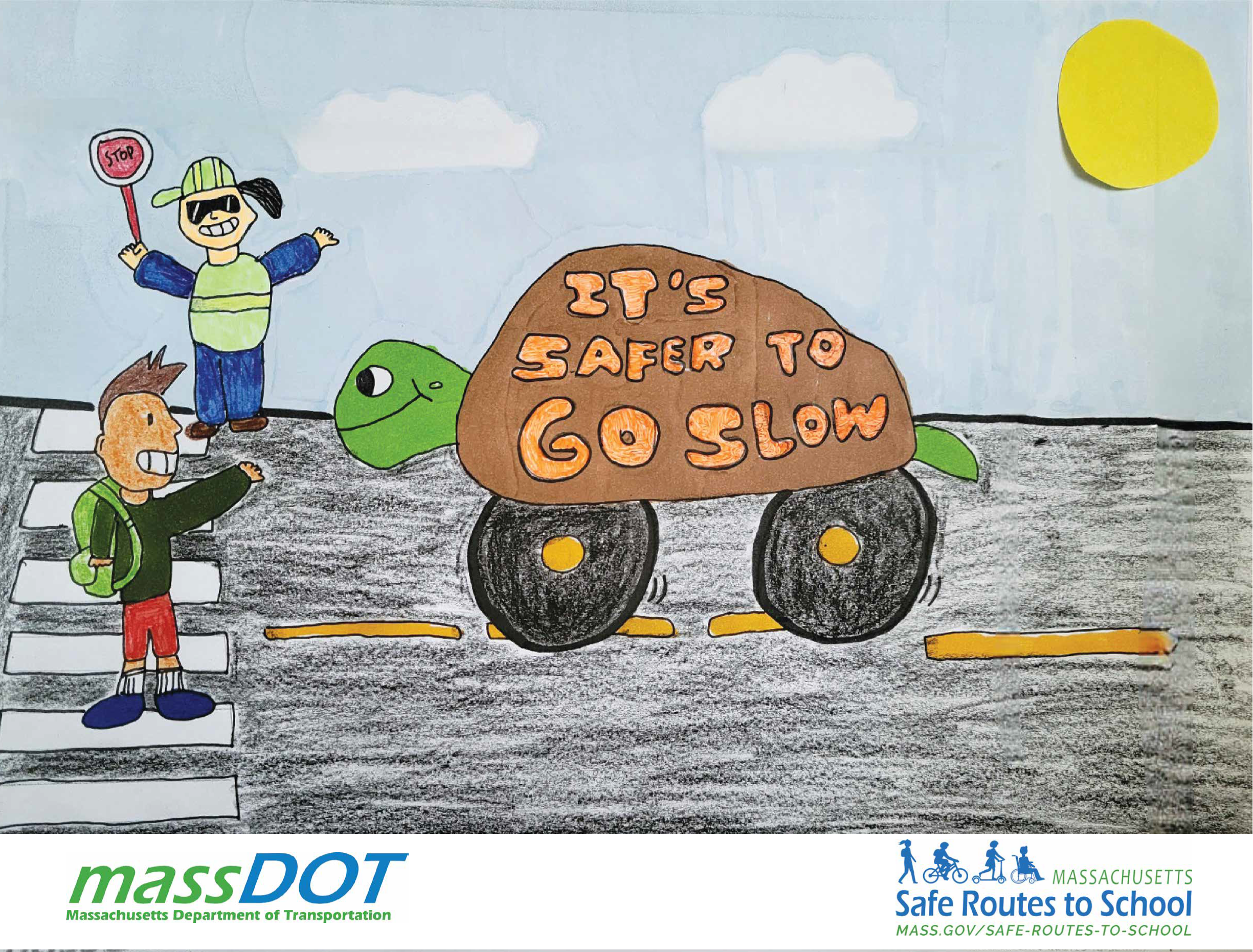 SCHOOLSIGNS4U - Road Safety Awareness Sign - Design Two