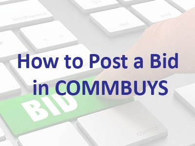 posting a bid in commbuys