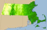 Sample Statewide and Closeup Digital Elevation Model