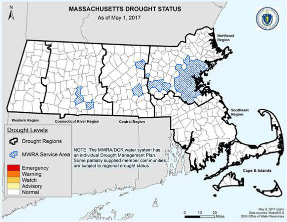 Drought Status Map Statewide