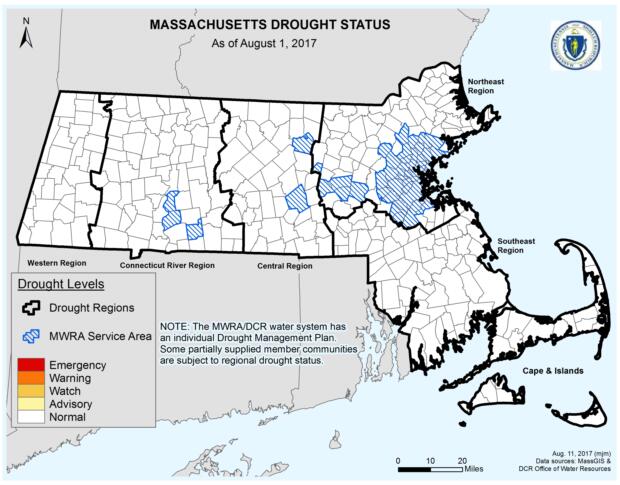 Drought Status Map Statewide