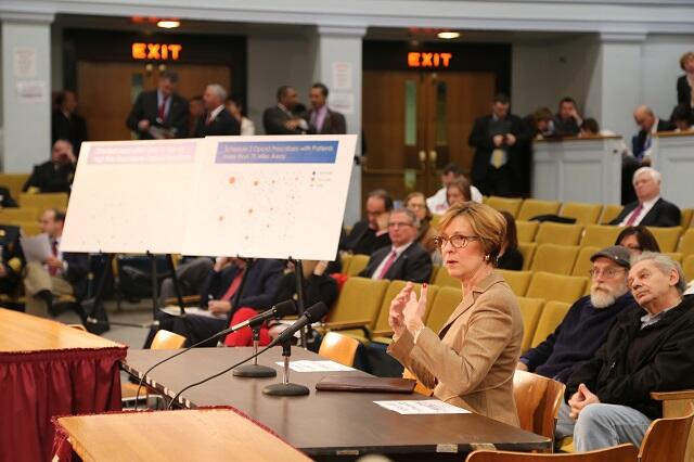 Auditor Bump testifies on opioid legislation at the State House.