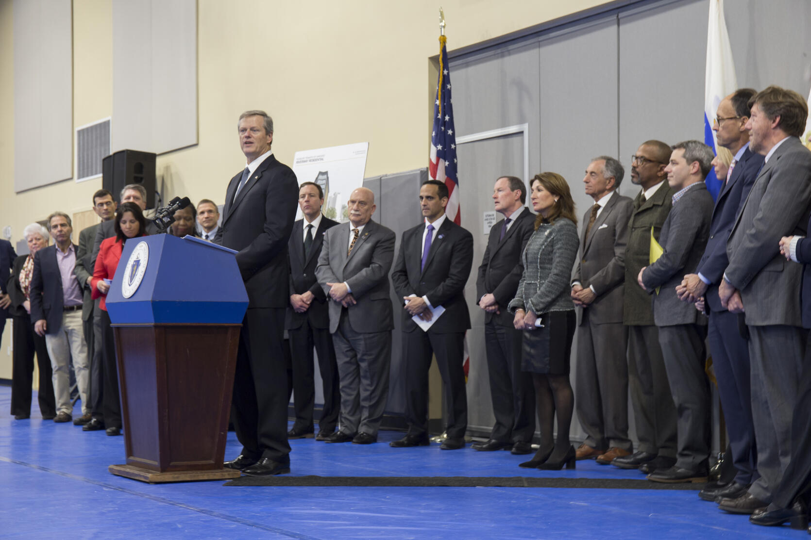 Governor Baker and Lt. Governor Polito announce Housing Choice Initiative.