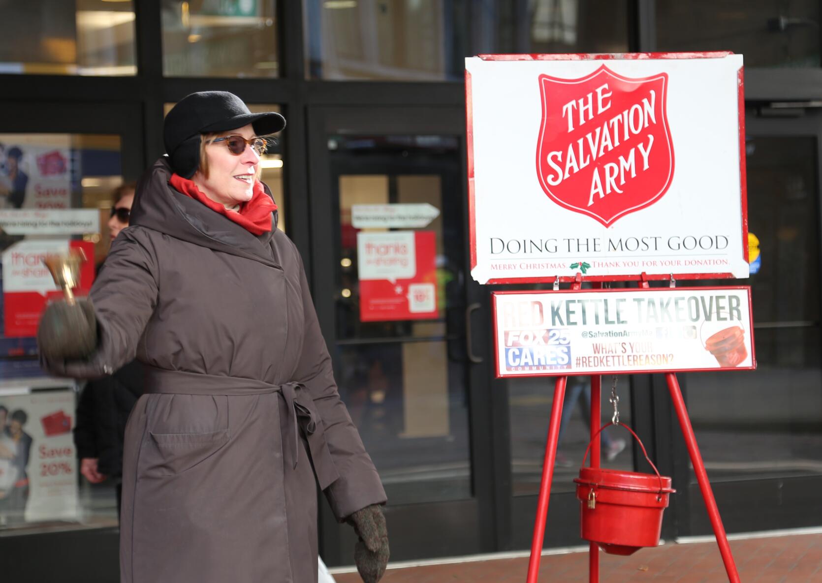 Auditor Bump participates in the Salvation Army's Red Kettle Campaign