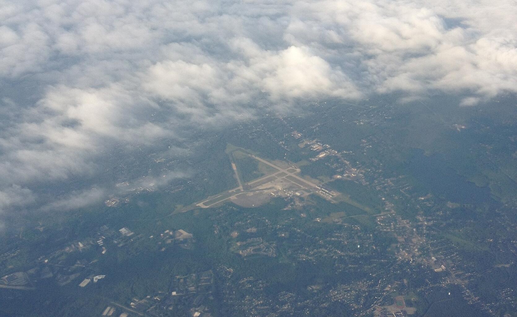 Aerial photo of the former South Weymouth Naval Air Station by Kevin Rutherford.