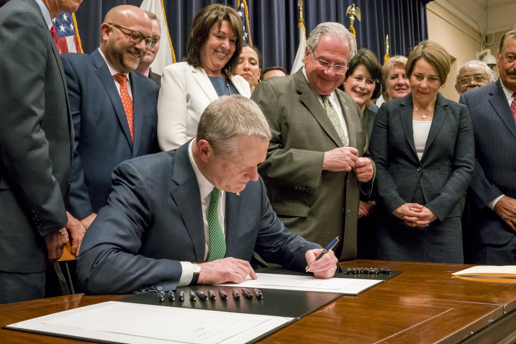Governor Baker signs criminal justice reforms.