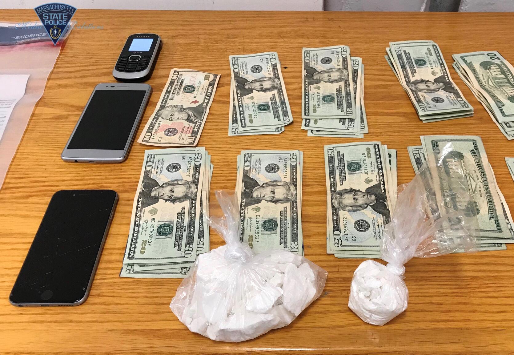 A motor vehicle stop on Sunday resulted in the arrest of a Lynn man for trafficking in cocaine.