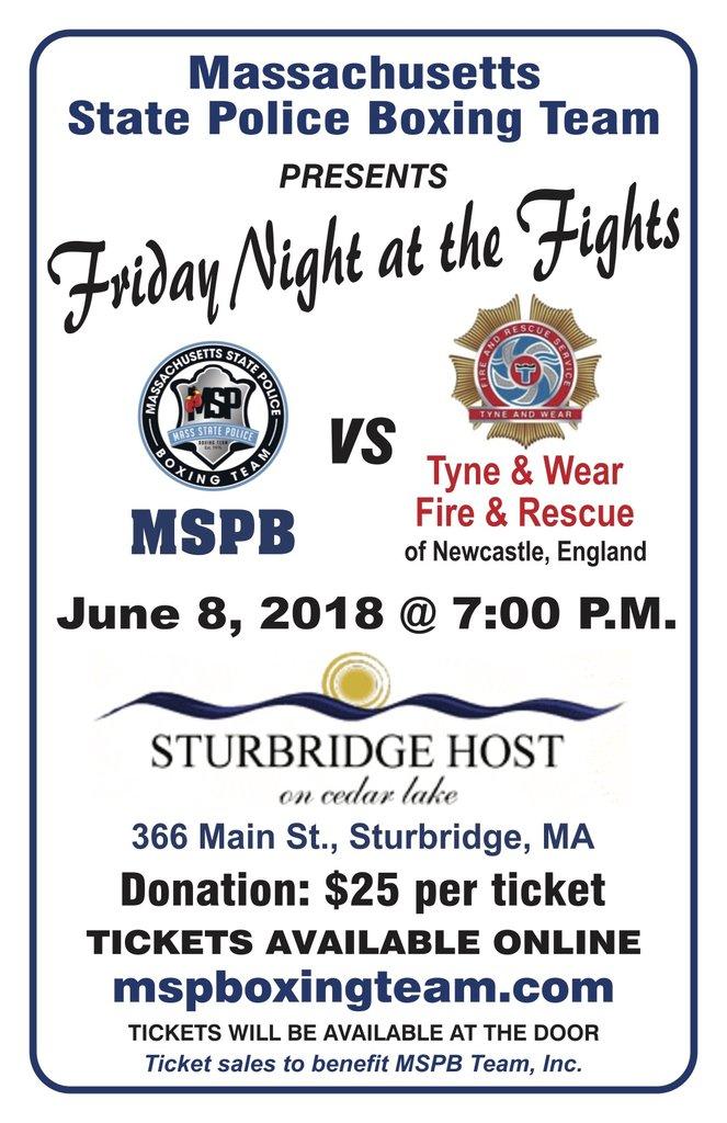 The State Police Boxing Team Presents Friday Night at the Fights on June 8th