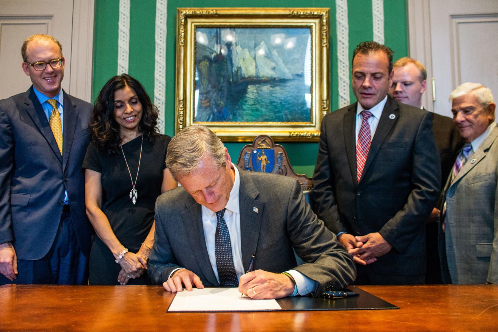 Governor Baker signs legislation raising the age to purchase tobacco products.