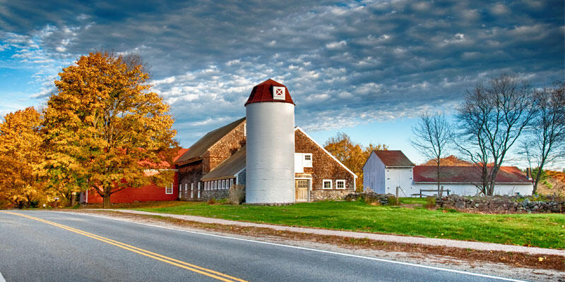 farm in the fall