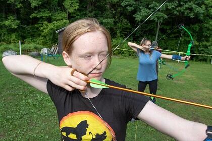archery at Massachusetts Junior Conservation Camp