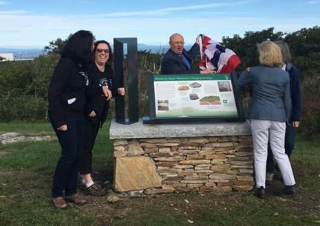interpretive panels at wachusett