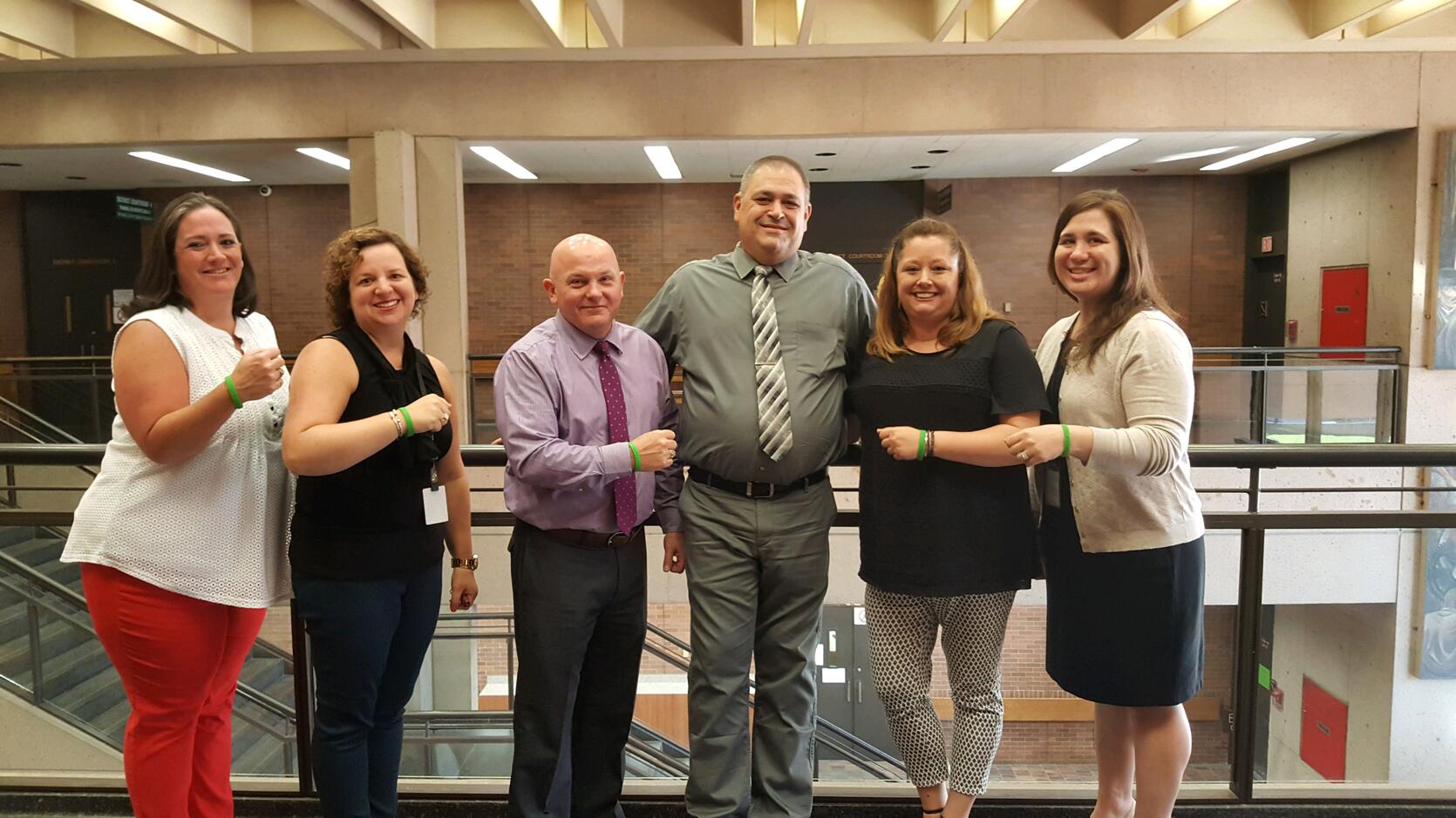 Probation Officer Megan Burke, Associate Probation Officer Tara Parker, Chief Probation Officer Terence O'Neil, Probation Officer Christopher Trigilio, Probation Officer Cheryl Strong & Associate Probation Officer Alyssa Graham. 