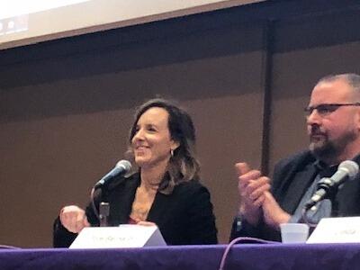 District Attorney Andrea Harrington discusses the impact of poverty at Williams College with North Adams Mayor Thomas W. Bernard