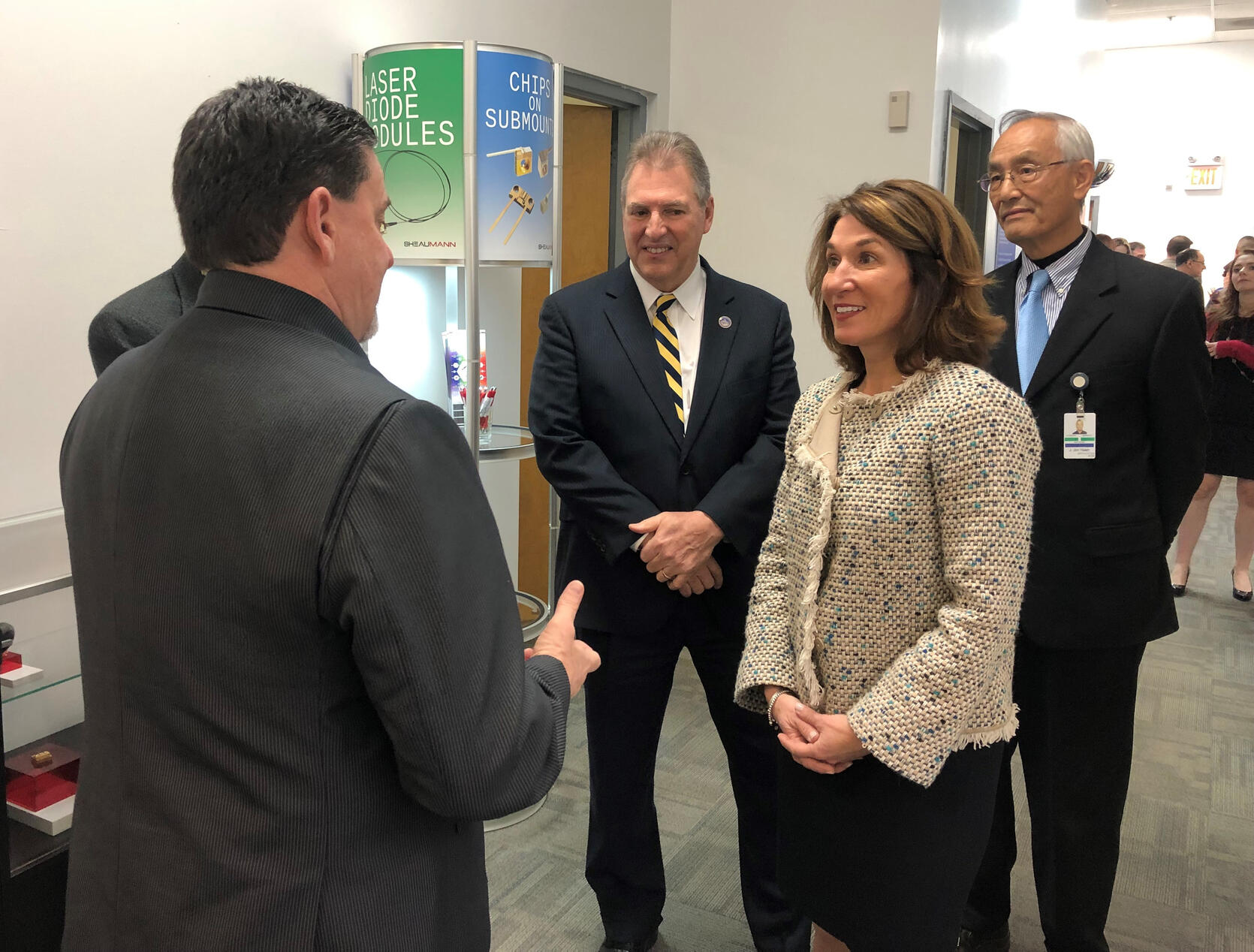 Lt. Governor Polito announced $3.7 million in M2I2 awards at Sheaumann Laser in Marlborough