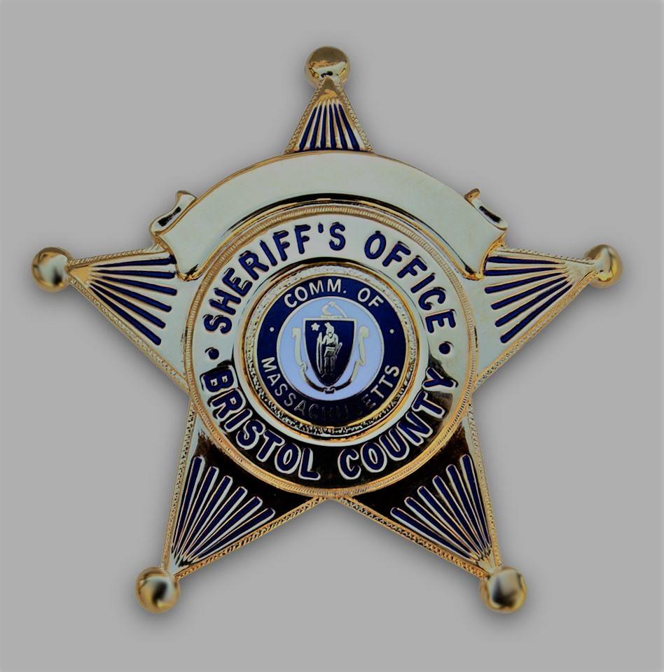 The badge for the Bristol County Sheriff's Department.