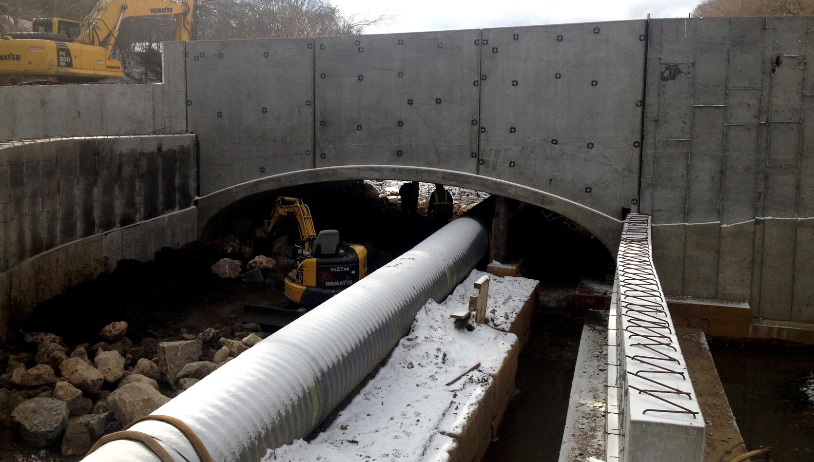 Culvert Replacement in progress