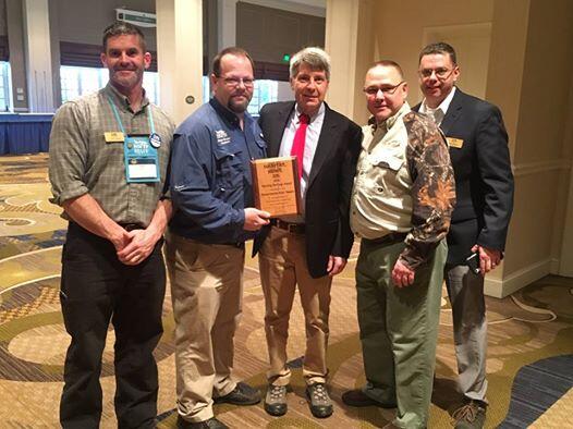 MassWildlife and MA NWTF members accept award